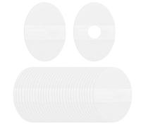 Waterproof Ear Covers for Shower, 60 Pack Waterproof Ear Stickers, Clear Adhesive Stickers with Cotton Plugs, Disposable Hypoallergenic Ears Protectors for Shower, Swimming, Surfing (8,1x5,3cm)