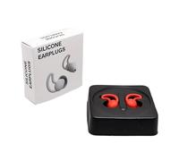 Waterproof earplugs, Made of Silicone, Noise-canceling Sleep earplugs, Waterproof and Won't Fall Off, Swimming Supplies, Unisex.(Red,001)