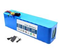 Waterproof Ebike Battery 48V 100AH with 54.6V 2A Charger 13S3P Rechargeable Lithium Battery for Electric Scooter 250W 500W 600W 800W 1000W T