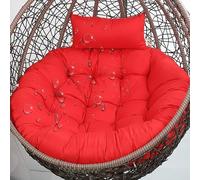 Waterproof Egg Chair Cushion, Comfortable Washable Swing Pad with Neck Pillow, Soft Removable Hammock Pad for Wicker Rattan Hanging Basket Chair, 100 * 100cm, NO13