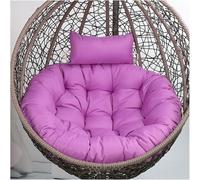 Waterproof Egg Swing Chair Cushion - Thick Removable Pad with Ties for Outdoor Patio Hanging Basket Garden Hammock Chair 105cm Replacement Cushion