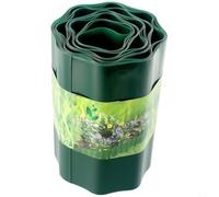 Waterproof Elastic Lawn Edge Border Fence for gardens, stops grass from invading flower beds, flexible design for lawn separation, recommended ground level placement, 9M length (20cmx9M)