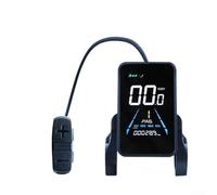 Waterproof electric bicycle dashboard panel with integrated dual sensors for speed and cadence, constructed from plastic and metal for dependable cycling performance