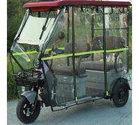 Waterproof Electric Tricycle Cover - Heavy Duty Oxford Cloth, Reflective Canopy for Sun and Rain Protection, Fits Standard 3 Wheel Tricycles