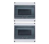 Waterproof Electrical Box Ip65 8 Way Distribution Protection Box | ABS PC Housing, White Finish, Window, Design, for Factories and Offices