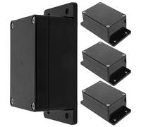 Waterproof Electrical Box with Mounting Ears Plastic 4pcs Black