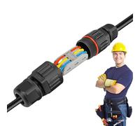 Waterproof Electrical Cable Wire Connector - Cable Connector, Outside Electrical Junction Box, IP68 Junction Box Cable Connector Sleeve Coupler,Connection Box For Secure Connections -40°C +95°