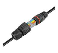 Waterproof Electrical Cable Wire Connector, Outdoor Cable Connector,Outdoor Electrical Junction Box, IP68 Junction Box Cable Connector Sleeve Coupler For 2 Or 3 Pins Cables, -40°C +95°C Connection Box