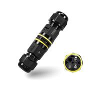 Waterproof Electrical Connector ip68 Waterproof Cable Connector Outdoor,Ø 5-13 mm Cable Connectors for Branch Box,Distribution Box Outdoor,Garden Cable Socket Underground Cable (Type I 3Pin, 1PCS)