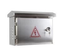 Waterproof Electrical Distribution Box, Sturdy Design with Porous Heat Dissipation, Easy Installation, Includes Mounting Plate for Safe and Practical Use