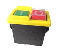 Waterproof Electromagnetic Push Button Switches Pushbutton Switch for Grinding Wheel Machine On Off 125V 250V 6A IDGTTLDF(250V)