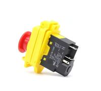 Waterproof Electromagnetic Pushbutton Switches KJD17B 120V / 220V 2HP 16A 5-pin Emergency Stop Push Button Switch IDGTTLDF(KJD17B 120V)