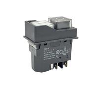 Waterproof Electromagnetic Switches Button 250V 6A Push Button IDGTTLDF(Black 5 pins)