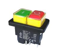 Waterproof Electromagnetic Switches Industrial Maintaining Pushbutton Switch KJD17B 5Pins 16A IDGTTLDF