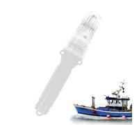 Waterproof Electronic Nautical Signal Light Tri-mode Flashing/SOS/Normal Bright 7.4 Inch Portable Marine Safety Light Set(White)