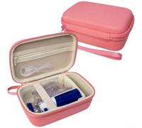 Waterproof EVA Case for Handheld Breathing Device with Exterior Soft Interior Lining and Accessory Organization (Pink)