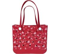 Waterproof Eva Storage Tote Bag, Xmas Reindeer Snowflake Pattern Handheld Basket, Washable Holiday Beach Bag, Ladies Christmas Shopping Tote, A 36×13×30 cm / 14.17×5.12×11.81 in