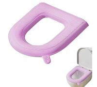 Waterproof EVA Toilet Seat Cover, Soft Elastic Portable Toilet Pad Portable Padded Commode Cover Bathroom Accessories Easy to Install
