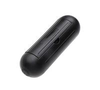 Waterproof Extension Cord Cover, Dustproof PVC Safety Capsule for Outdoor Holiday Lights, Black 18x6x6cm