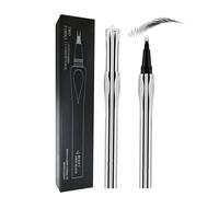 Waterproof Eyebrow Pen - Pencil With A Micro-Fork Tip Applicator Creates Natural Looking Brows Makeup Effortlessly Natural-Looking Hair-Like Defined Brows Dark