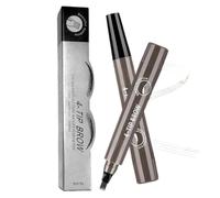 Waterproof Eyebrow Pencil, Long Lasting Brow Definer, Precision Brow Tint Tool Set, Natural Makeup Eyebrow Shaper Kit, Smudge Proof Beauty Pencil, 2 Pieces, 4.72x0.79x0.79in, for Women Home