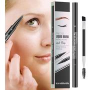Waterproof Eyebrow Pencil, Sweatproof Double Head Cosmetic Product, with 2 Fork Tips for Brows, Makeup Pen, for Girls, Beauty, Lasting Styling, Shapes, Lifting, Defining