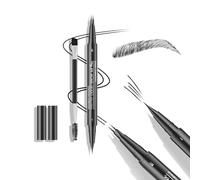 Waterproof Eyebrow Pencil with Brow Brush, Smudge-proof Microblading Eyebrow Pen for Long Lasting Makeup, Lift and Natural Fill Shape Brow Tint Pen (05 Black)