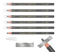 Waterproof Eyebrow Pencils Brow Pencil Set For Marking, Filling And Outlining, Tattoo Makeup And Microblading Supplies Kit-Permanent Eye Brow Liners In (Gray)