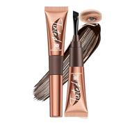 Waterproof Eyebrow Tint Gel - Long-Lasting Semi-Permanent Brow Dye & Peel-Off Gel, Natural 3D Brow Colour Lasts 3-5 Days, Easy Application & Removal for Defined (01#GRAY BROWN)
