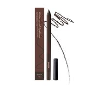 Waterproof Eyeliner Pencil, 2025 Waterproof Eyeliner Duo Sharpenable Eye Pencil, Longwearing Eye Makeup with Ultra-Fine Tip, Silky Smooth and Easy To Color (Pack of 1, Brown)