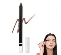 Waterproof Eyeliner Pencil, Long-Lasting Gel Formula, 24 HR Waterproof Eyeliner Duo Sharpenable Eye Pencil, Fine Tip for Precise or Bold Eye Looks, Smooth & Natural Application (#006-Shallow coffee)