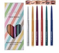 Waterproof Eyeliner Pencil, Long-Lasting Smudge-Proof Eye Liners, Fine Tip for Precise Lines, Quick-Dry Formula (B)