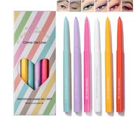 Waterproof Eyeliner Pencil, Long-Lasting Smudge-Proof Eye Liners, Fine Tip for Precise Lines, Quick-Dry Formula (A)