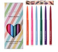 Waterproof Eyeliner Pencil, Long-Lasting Smudge-Proof Eye Liners, Fine Tip for Precise Lines, Quick-Dry Formula (C)