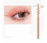 Waterproof Eyeliner Pencil | Twistable Soft & Smudge-Proof Makeup Pen | Long-Lasting Creamy Eye Liner for Waterline & Eye Definition | Metallic & Matte Shades for Women - Peach