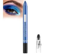 Waterproof Eyeshadow & Eyeliner Stick - Long-Lasting Sparkle Eye Pencil for Non-Smudge Glitter Looks, 2-in-1 Formula, Travel-Friendly(ROYAL BLUE）