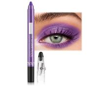 Waterproof Eyeshadow Stick - Shimmering Eye Shadow Pencil in Pearly Purple for Lasting, Non-Blooming, Glitter Makeup - Pearlescent Eyeliner Pen with Easy-to-Use Crayon Design