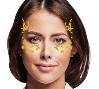 Waterproof Face Stickers, Festival Face Stickers - Long Lasting Face Stickers for Party,Multipurpose Cute Face Stickers, Colorful Face Stickers for Gaming