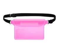 Waterproof Fanny Pack, Waterproof Floating Bags | Adjustable Phone Protector and Purse That Protects Objects From Swimming, Beach, Pool, Water Sports and Travel, pink, Consulte la descripción, See