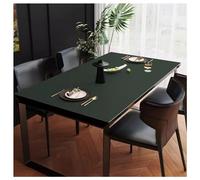 Waterproof Faux Leather Tablecloth Oil Proof Rectangle Table Cloth Heat Resistant Dinner Table Protector Pad Extra Large Coffee Table Mat Vinyl Table Cover (70×120cm Dark Green)