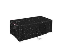 Waterproof Fire Pit Cover - Weather Resistant Rectangular Protective Cover with Handle for Patio, Garden, Backyard and Deck