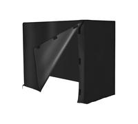 Waterproof Firewood Cover - Uv Resistant Storage Protector for Outdoor Rack | Heavy-Duty Oxford Cloth Fire Pile Cover for Backyard, Garden, Patio, Yard & Courtyard, All-Weather Protection, Black