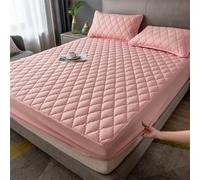 Waterproof Fitted Sheets 160x200 cm Extra Deep 30 cm Breathable Elastic Skirts Protect for Double Bed Mattress Easy Care 3 Pack