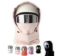 Waterproof Fleece Lined Windproof Full Cover Balaclava Hood with Drawstring Winter Coldproof Thickened Ski Mask & Helmet Cover for Men Women Keep Head Neck Face Warm for Skiing Running Cycling
