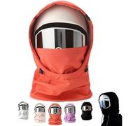 Waterproof Fleece Lined Windproof Full Cover Balaclava Hood with Drawstring Winter Coldproof Thickened Ski Mask & Helmet Cover for Men Women Keep Head Neck Face Warm for Skiing Running Cycling