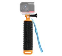 Waterproof Floating Hand Grip Compatible with Action Cameras, Floating Handle Grip for Swimming Diving Surfing, Waterproof Floating Hand Grip Accessories, Textured Anti-Slip Handle with Wrist Strap
