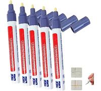 Waterproof Floor Ceramic Tile Marker,Grout Pen White Tile Paint Marker,No Faded for Home Ceramic Tile Marker Off-White,Restore Grout Lines Paint in Bathrooms & Kitchens (Light Grey*5pcs)