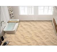 Waterproof Floor Decoration Poster 3D Soft Sand Floor Wallpaper Murals Self-Adhesive Removable Kitchen Bath Floor Waterproof Floor Rug Mat Print Epoxy,200 * 140Cm