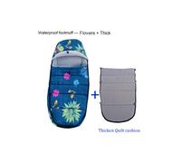 (Waterproof Flowers X) Universal Baby Strolle Accessories Footmuff Warm Sleepsacks Pram Waterproof Socks For Babyzen YOYO Baby Stroller Accessories
