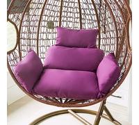 Waterproof Foldable Egg Chair Cushions with Headrest - Thick Hanging Basket Chair Cushions Washable Replacement for Swing Chairs